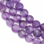 Améthyste violet claire ronde plate 8mm x 40cm