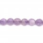 Jade purple Round  faced 6mm A+ x 40cm