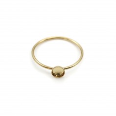 Bague en gold filled sertie pour cabochon rond 4mm x 1pc