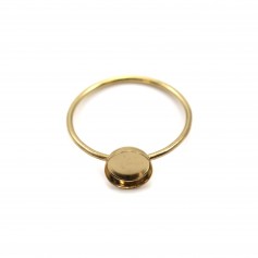 Bague en gold filled sertie pour cabochon rond 6mm x 1pc