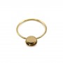 Bague en gold filled sertie pour cabochon rond 6mm x 1pc
