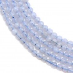 Blue Chalcedony Round 3mm x 40cm