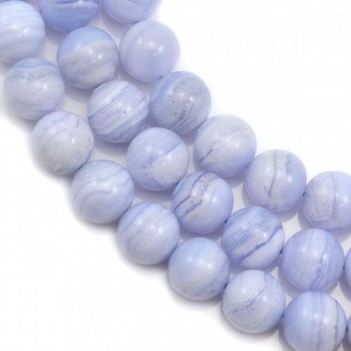 Blue Chalcedony Round 10mm x 40cm