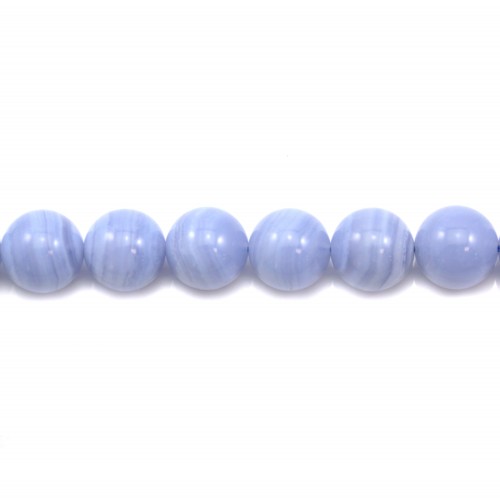 Calcédoine Ronde14mm x 2pcs