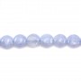 Calcédoine rond plat 8mm x 40cm