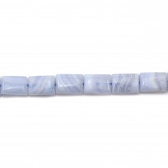 Calcédoine Rectangle 7x10mm x 4 st 