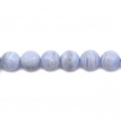 Calcédoine Rond Facette 6mm x 10pcs