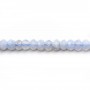 Calcédoine Rondelle Facette 3x5mm x 10pcs