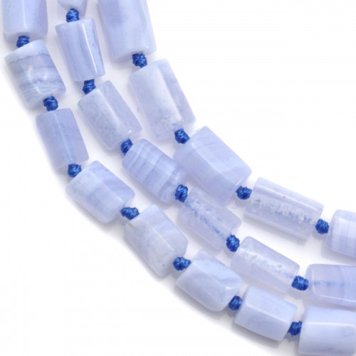 Chalcedon, barock, 7x11mm x 40cm (30 Stück)