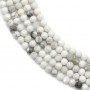faceted round howlite 2mm x 40cm