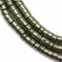 Pyrite roundel 1.7x1mm x 40cm 