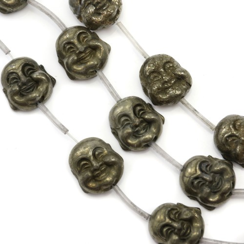 Pyrite boudhha 18mm x 40cm