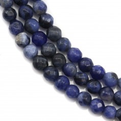 Sodalite ronde facette 4mm x 40cm