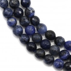 Sodalite ronde facette 6mm x 40cm