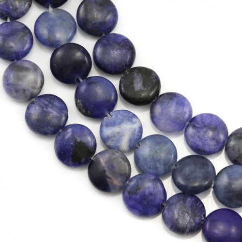 Sodalite redonda plana 10mm x 40cm
