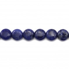 Sodalite rond plat 8mm x 6pcs