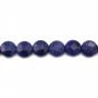 Sodalite rond plat facetté 8mm x 40cm