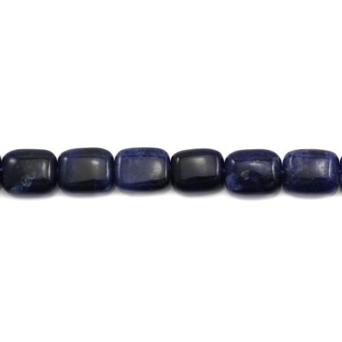 Jade colored Blue Flat drop faceted  12x15mm x 1pc
