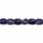 Sodalite rectangle facette 8x10mm x 40cm