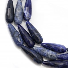 Sodalite goutte facette 10x30mm x 40cm (13pcs)