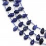 Sodalite en forme de goutte facetté 6x9mm x 40cm