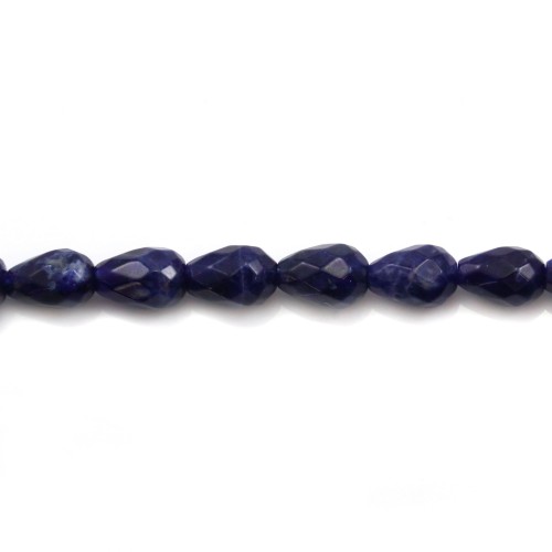 Sodalite goutte facette 5x8 x 