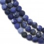 Sodalite mat round beads 6mm x 40cm