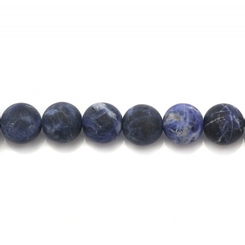 Sodalite matte ronde 6mm x 10 pcs