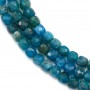 Apatite, en forme de cube facetté, 4-4.5mm x 40cm