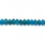 Apatite rondelle boulier facette 2x3mm sur fil 39cm