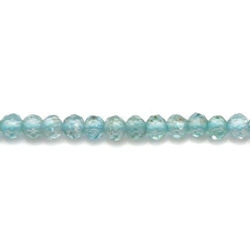 Apatite rondelle facette 2x3mm x 4pcs