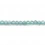 Apatite rondelle facette 2x3mm x 40cm