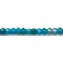 Apatite rondelle facette 2x3mm x 40cm