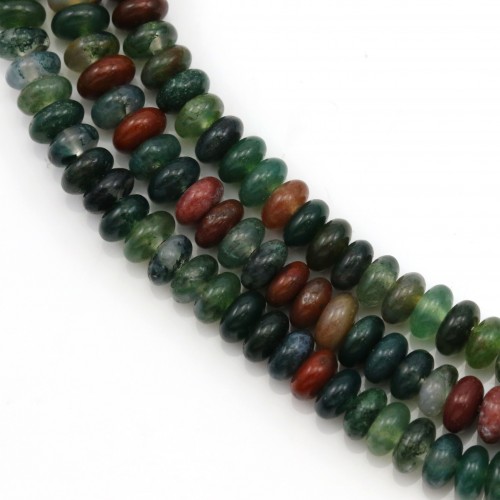 Indian agate, in the shape of a roundel 2.5x4.5mm x 39cm