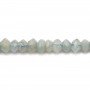 Aigue marine rondelle facette 3x5mm x 10pcs