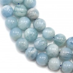 Aquamarine round 11-12mm x 40cm
