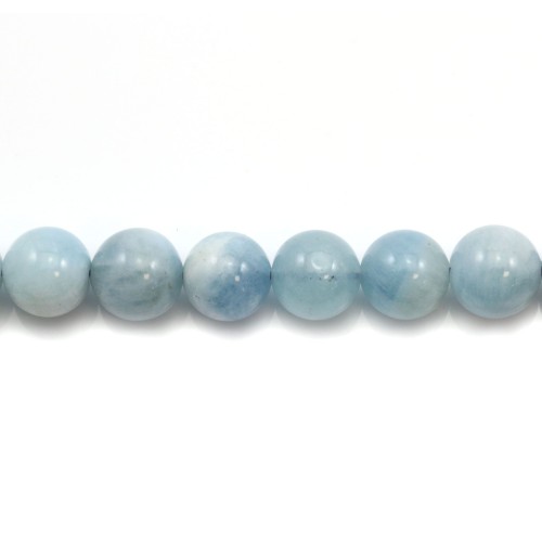 Aquamarine round 11-12mm x 1pc