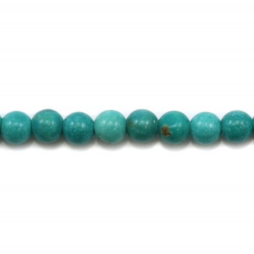 Howlite teinté turquoise ronde 3mm x 20pcs