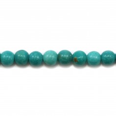 Turquoise traité verte ronde 3mm x 20pcs