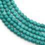 Turquoise green treated round 3mm x 40cm