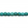 Turquoise traité verte ronde 3mm x 40cm