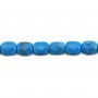 Turquoise reconstitué rectangle facette 8x10mm x 5pcs