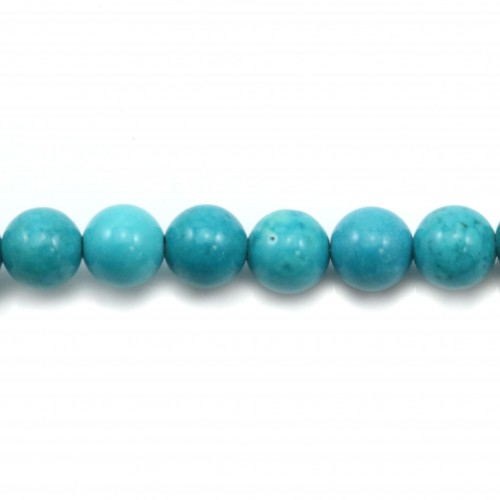Howlite teinté turquoise ronde 6mm x 10pcs
