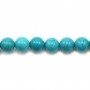 Howlite teinté turquoise ronde 6mm x 10pcs