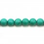 Howlite teinté turquoise ronde 14mm x 2pcs