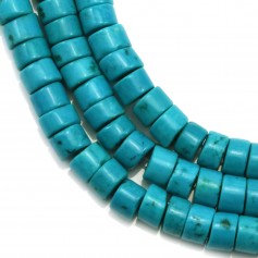 Turquoise reconstituted, in shaped of a roundel 3 * 4mm x 40cm