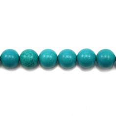 Howlite teinté turquoise ronde 8mm x 10pcs