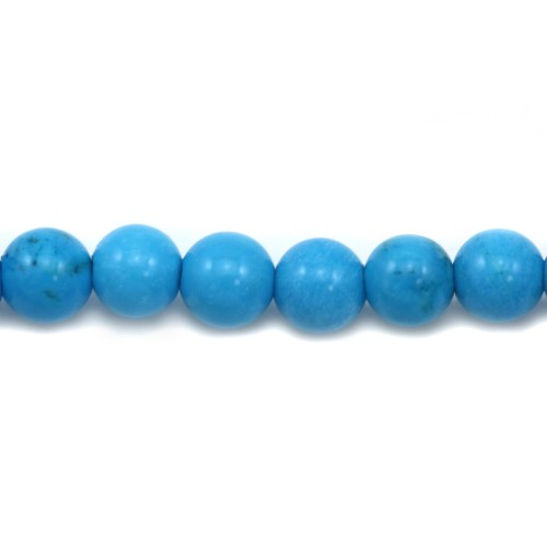 Turquoise  reconstitue  Ronde 4mm x 20 pcs