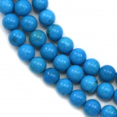 Turquoise reconstitute Round 6mm x 40cm