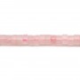 Quartz rose, en forme de rondelle, 2x4.5mm x 39cm
